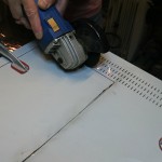 Cutting the metal sheet to size