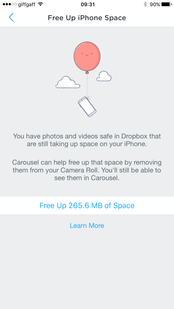 Free up space on your iPhone