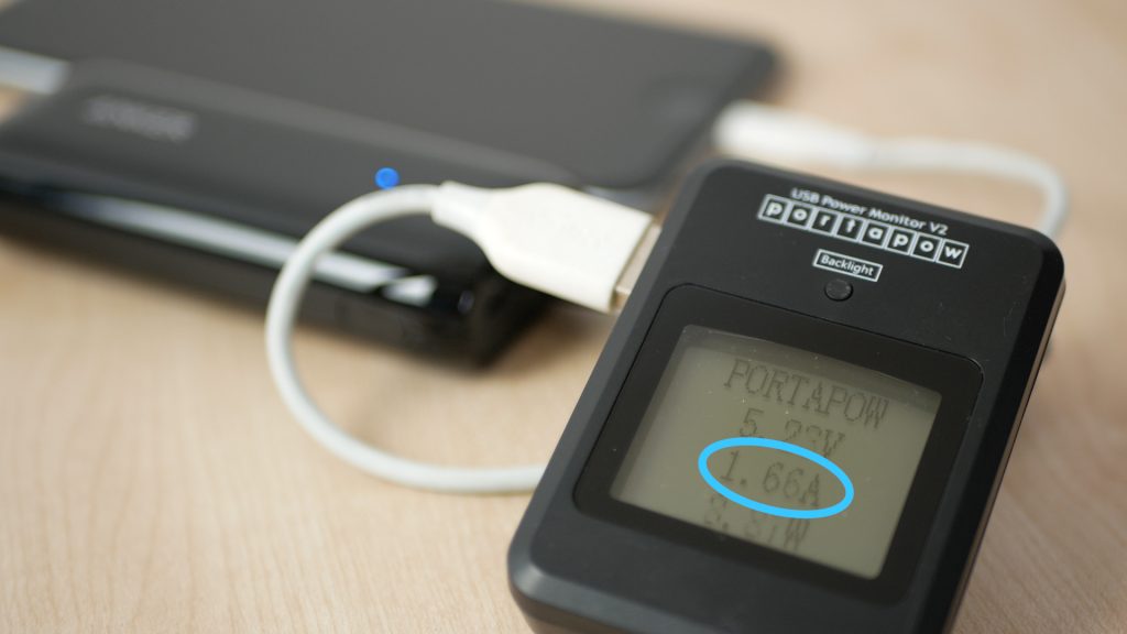 Measuring current charging an iPhone 6 Plus