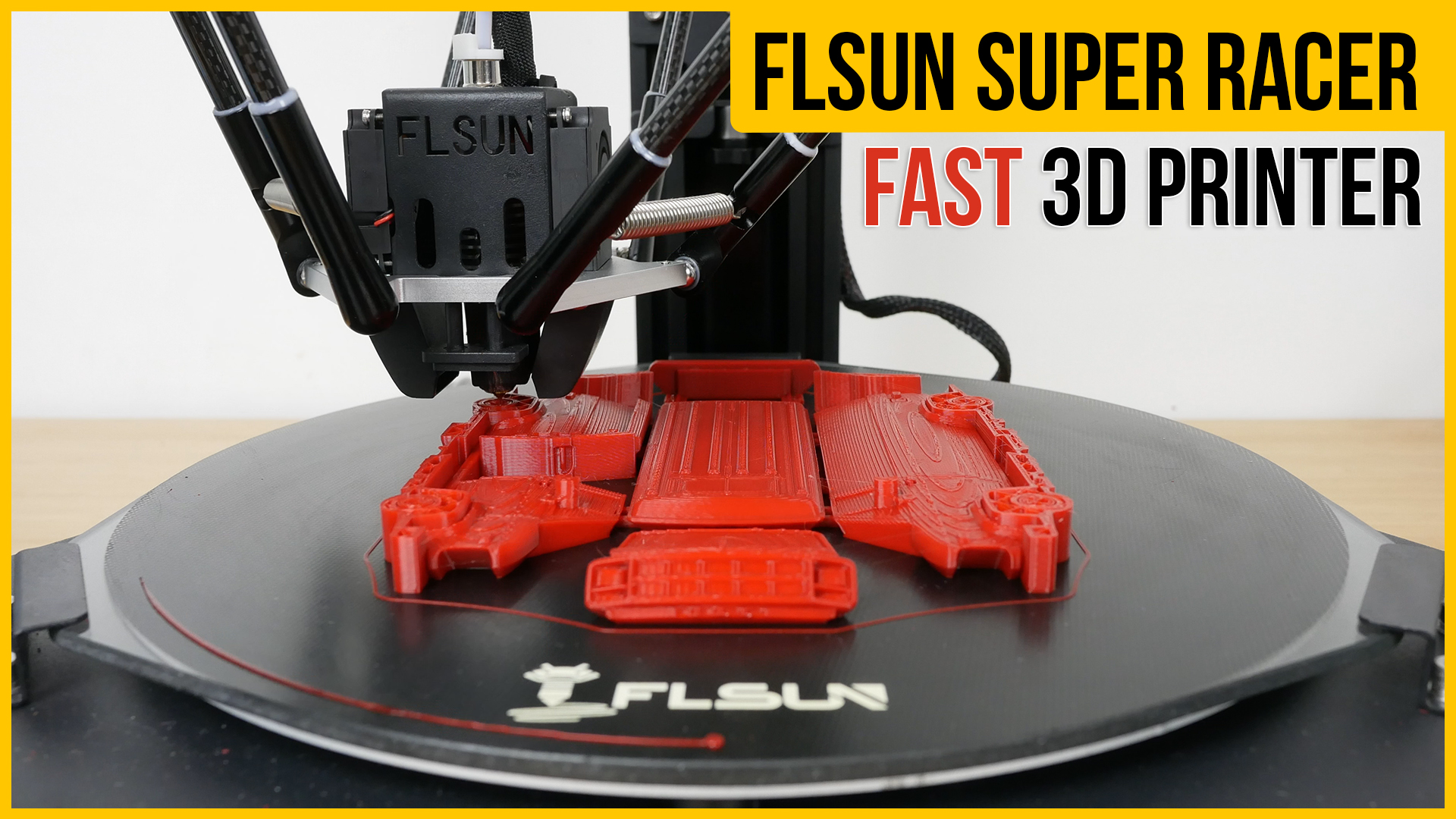 FLSUN Super Racer Review, Fast Delta 3D printer